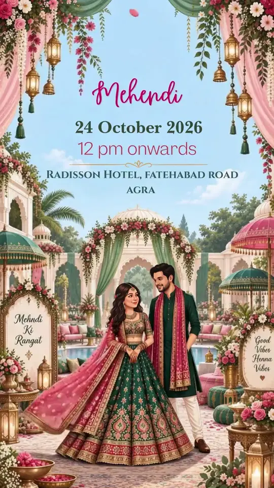 Mehendi invitation