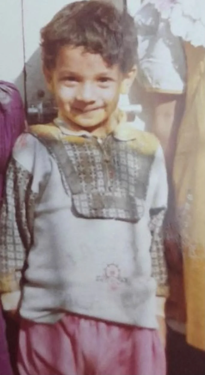 Harshit as a child