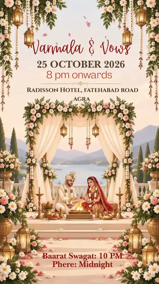 Varmala & Vows invitation